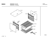 Схема №1 HBN2820GB с изображением Передняя часть корпуса для электропечи Bosch 00360464