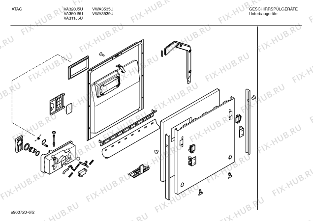 Взрыв-схема посудомоечной машины Atag SGIATA2 VA350J5U - Схема узла 02