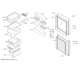 Схема №2 CK18V200TI с изображением Дверь для холодильной камеры Bosch 00249050
