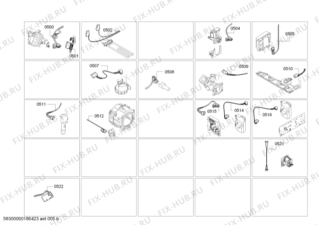 Схема №2 WAT28404PE с изображением Кабель для стиралки Bosch 00635470