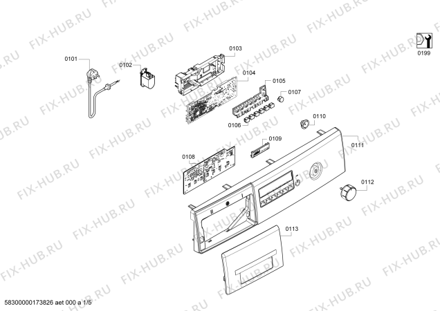 Схема №2 WAK20200TR Maxx 7 с изображением Панель управления для стиралки Bosch 11006746