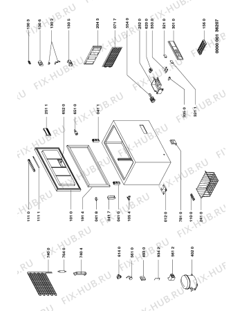 Схема №1 071/544 с изображением Дверка для холодильной камеры Whirlpool 481944268826