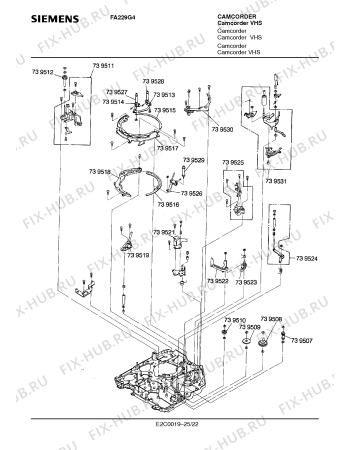 Схема №7 FA229G4 с изображением Инструкция по эксплуатации для видеоаппаратуры Siemens 00530705