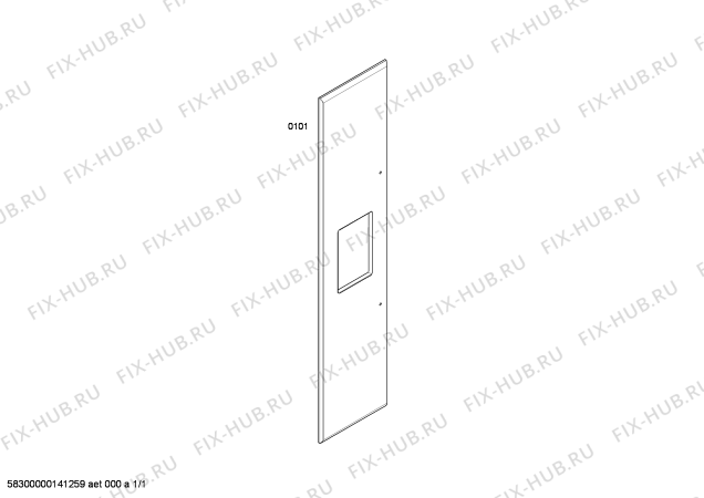 Схема №1 TE18DOODL1 с изображением Внешняя дверь для холодильника Bosch 00248443