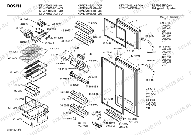 Схема №3 FB26MBA408 FB26 с изображением Стартовое реле для холодильника Bosch 00184842