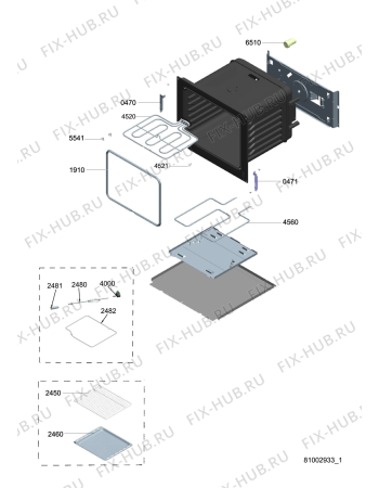 Схема №2 ACM 924 IX с изображением Рукоятка для плиты (духовки) Whirlpool 480121101262