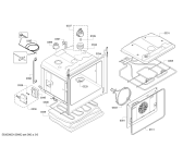 Схема №1 HBA58B650B с изображением Модуль управления, запрограммированный для духового шкафа Bosch 00672389
