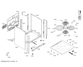 Схема №2 HCA764322U с изображением Панель управления для плиты (духовки) Bosch 00749077