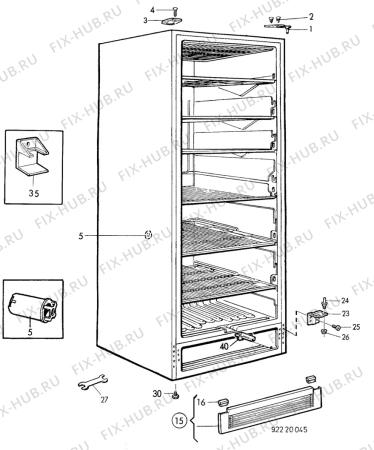 Взрыв-схема холодильника Unknown TF1168SLE - Схема узла C10 Cabinet