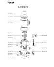 Схема №1 BL523D31/4G0 с изображением Часть корпуса для электроблендера Tefal SS-193005