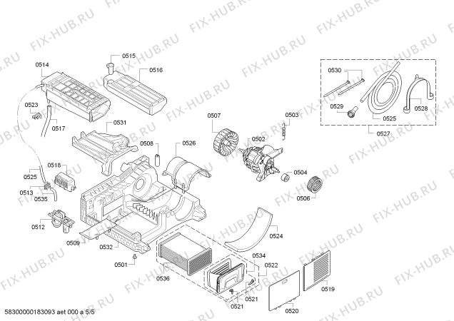 Схема №1 WTE84307FF Avantixx 7 с изображением Панель управления для электросушки Bosch 00753715
