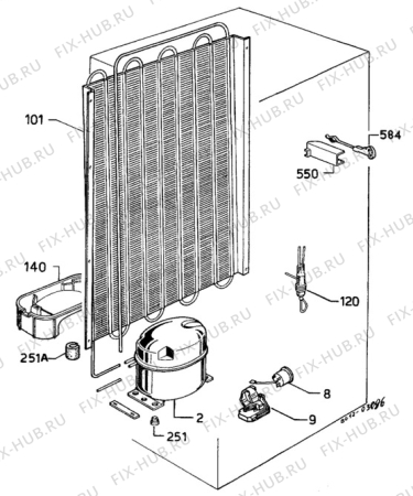 Взрыв-схема холодильника Unknown KI224-3 - Схема узла C10 Cold, users manual