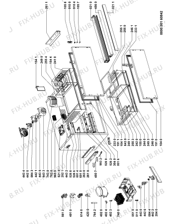 Схема №1 ARG 912 с изображением Подставка для холодильника Whirlpool 481241829986