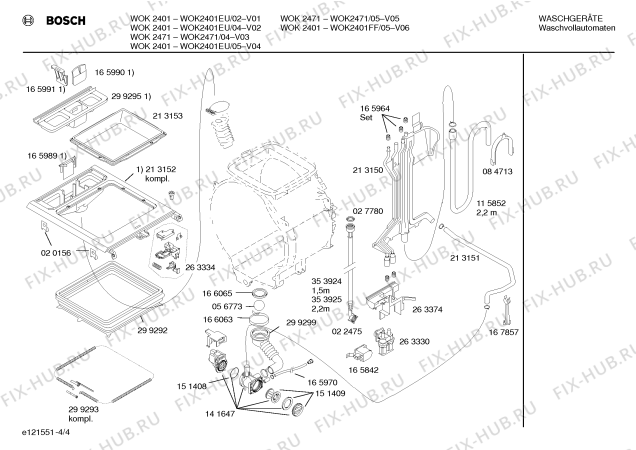 Схема №4 WOK2401EU WOK2401 с изображением Панель управления для стиралки Bosch 00353615