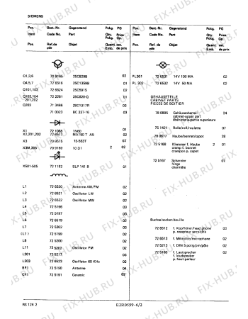 Взрыв-схема аудиотехники Siemens RS1242 - Схема узла 02