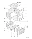 Схема №1 SE89PGX (F054222) с изображением Панель для духового шкафа Indesit C00266963