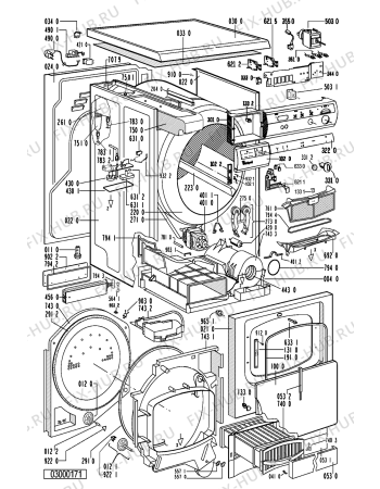 Схема №1 AWZ 5590 с изображением Обшивка для электросушки Whirlpool 481245219516