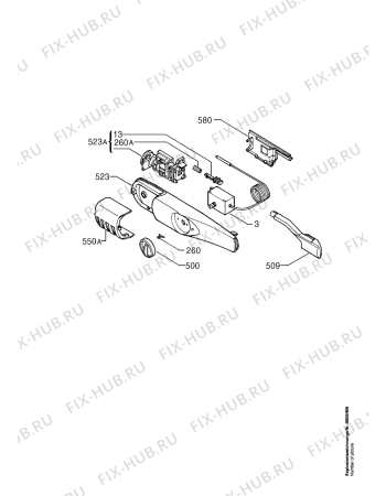 Взрыв-схема холодильника Aeg KFI52900 BLOMBERG - Схема узла Electrical equipment