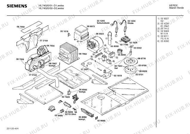 Схема №1 HL7PR4A с изображением Часовой механизм для плиты (духовки) Siemens 00058098