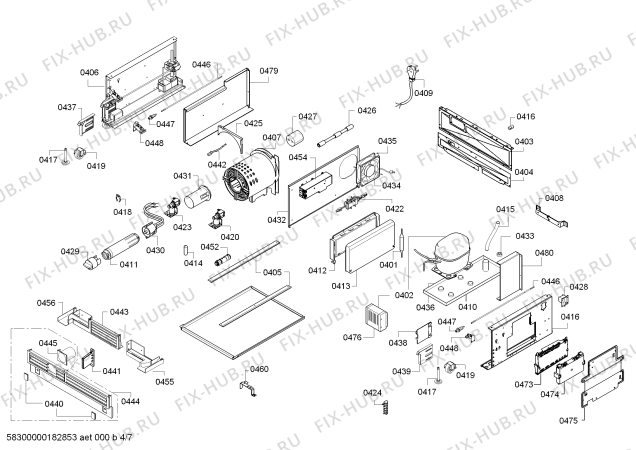 Схема №2 T24ID800LP с изображением Рамка для холодильника Bosch 00791514