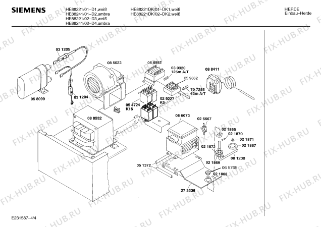 Схема №3 HE88221DK с изображением Привод для электропечи Siemens 00065934