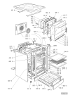 Схема №1 SMZK 4540/1 IX с изображением Уплотнение для плиты (духовки) Whirlpool 481941758159