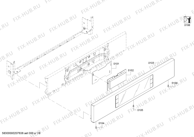 Схема №3 HBL87M52UCC Bosch с изображением Провод для плиты (духовки) Bosch 10003029