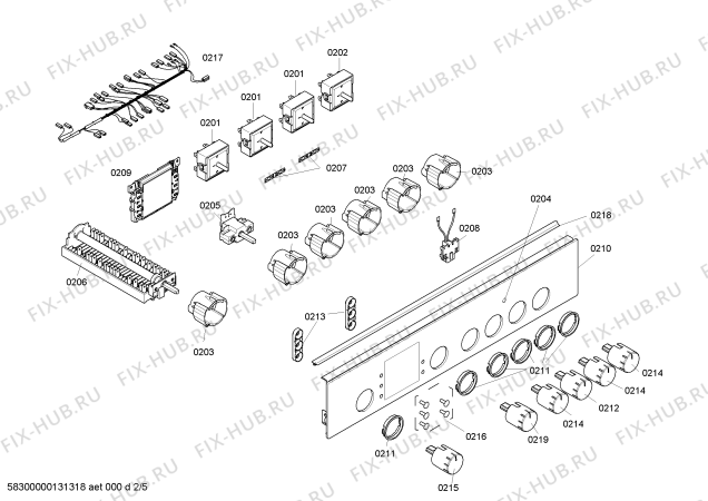 Схема №3 HLN443220F с изображением Ручка переключателя для электропечи Bosch 00615263