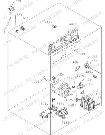 Взрыв-схема стиральной машины Gorenje D88464 (388326, SP10/321) - Схема узла 03