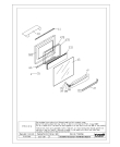 Схема №4 BEKO FG 562 (7710488320) с изображением Часть корпуса для духового шкафа Beko 419311010