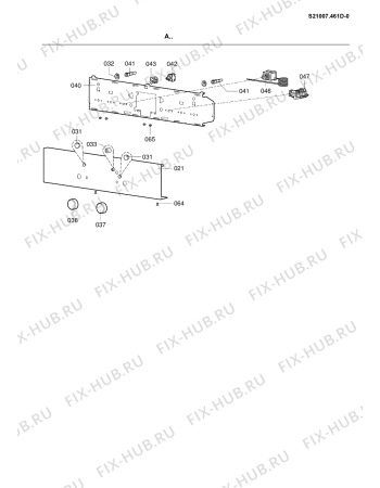 Взрыв-схема плиты (духовки) Bauknecht BKH 8602 WEISS - Схема узла