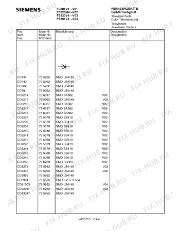 Схема №6 FS301V6 с изображением Переключатель для телевизора Siemens 00796375