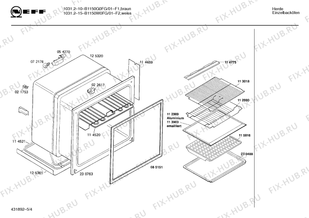 Схема №2 B1150W0FG 1031215 с изображением Тепловой экран для плиты (духовки) Bosch 00055752
