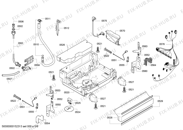 Схема №4 3VS503IA tp3 с изображением Переключатель для посудомойки Bosch 00616776