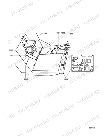 Схема №1 CS 3001 с изображением Кнопка, ручка переключения для стиральной машины Whirlpool 481990800524