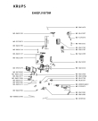 Схема №3 EA82FJ10/70M с изображением Корпусная деталь для кофеварки (кофемашины) Krups MS-8030000733
