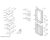 Схема №2 KCN40AW30 Bosch с изображением Поднос для холодильной камеры Bosch 00749215