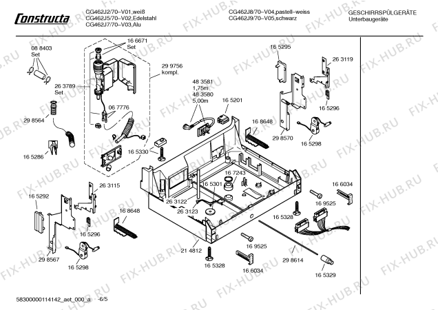 Схема №2 CG462J9 с изображением Краткая инструкция для посудомоечной машины Bosch 00593317