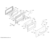 Схема №1 3HB469X с изображением Фронтальное стекло для электропечи Bosch 00688814