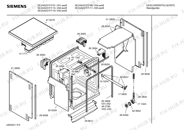 Схема №2 SE24A231FF с изображением Панель управления для посудомойки Siemens 00433714