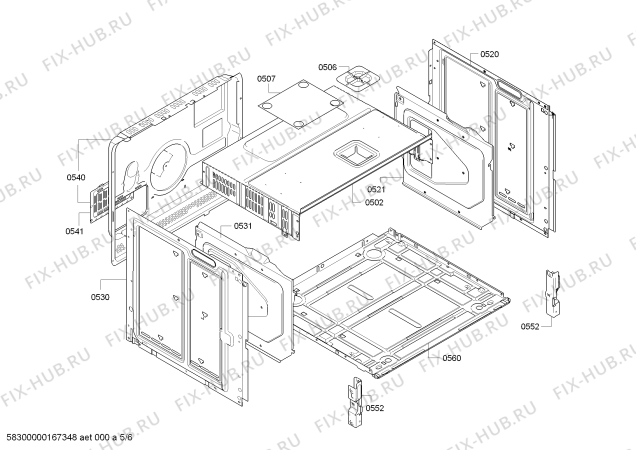 Схема №3 HBG78B720 с изображением Панель управления для плиты (духовки) Bosch 00704133