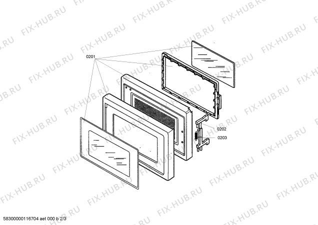 Схема №2 HF12023 с изображением Панель управления для микроволновки Siemens 00362239