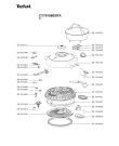 Схема №2 CY701560/87A с изображением Часть корпуса для мультиварки (пароварки) Tefal SS-995541