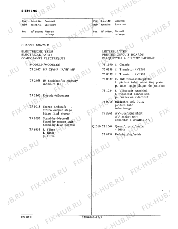 Схема №6 FS8117 с изображением Модуль для телевизора Siemens 00753018