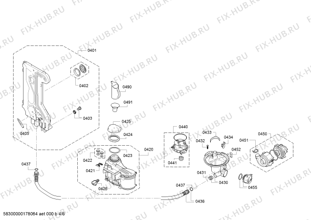 Схема №2 SPI40E02EU с изображением Силовой модуль запрограммированный для посудомоечной машины Bosch 00755219