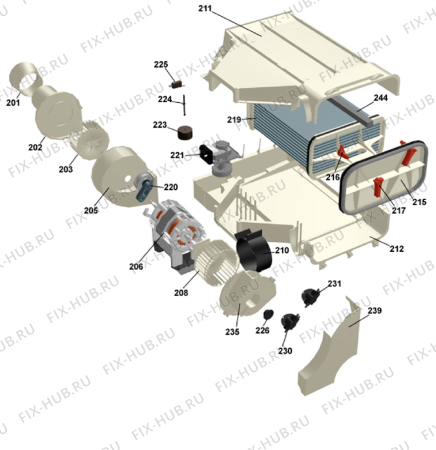 Взрыв-схема стиральной машины Gorenje T720 UK   -White (900002503, TD22UK) - Схема узла 02