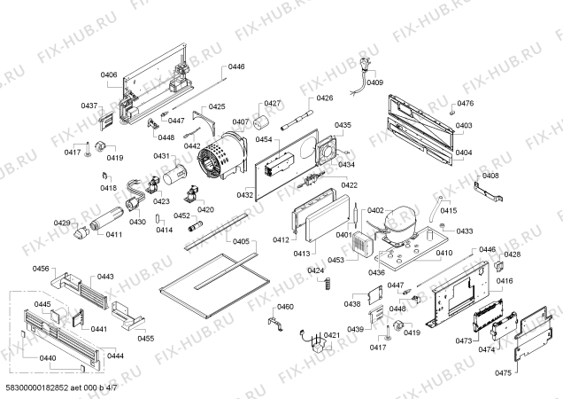Схема №2 T18ID800LP с изображением Панель для холодильной камеры Bosch 11021910