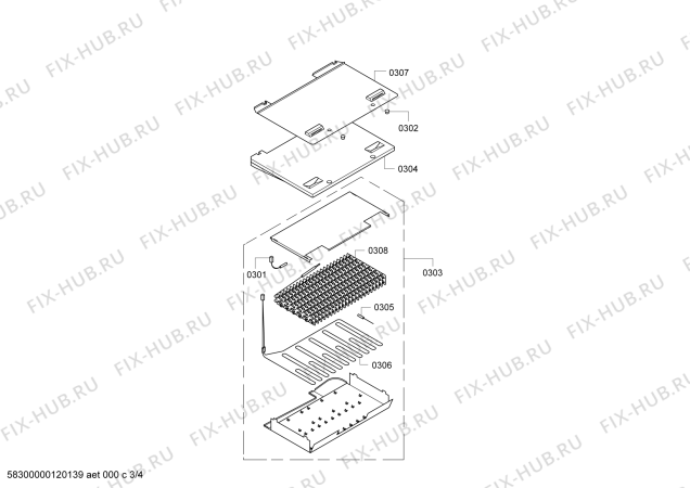 Схема №1 KDN40V60 с изображением Крышка для холодильной камеры Bosch 00662648