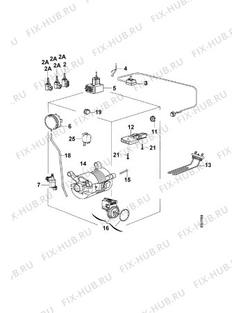 Взрыв-схема стиральной машины Rex RL6T - Схема узла Electrical equipment