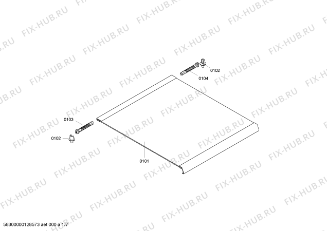 Схема №5 4CGX445B с изображением Панель управления для плиты (духовки) Bosch 00680262